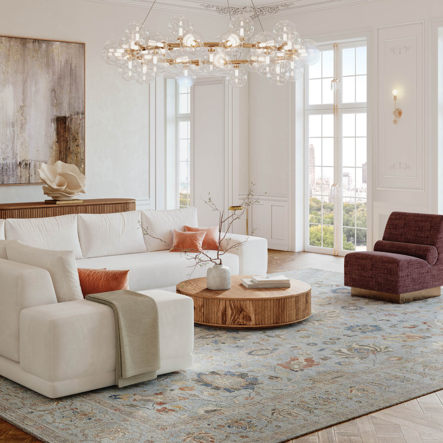 STARK Carpeting in a living room