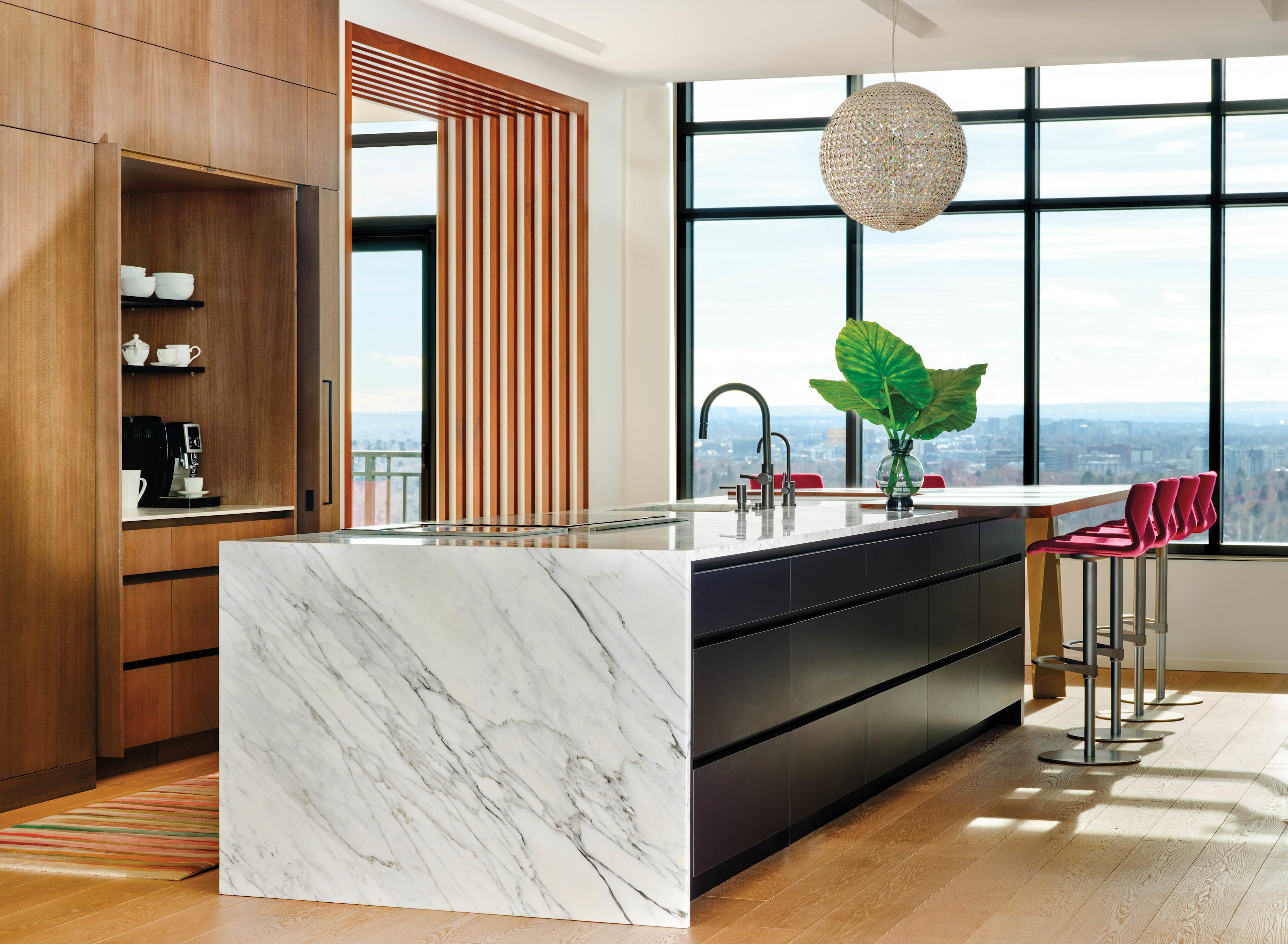 modern open concept kitchen